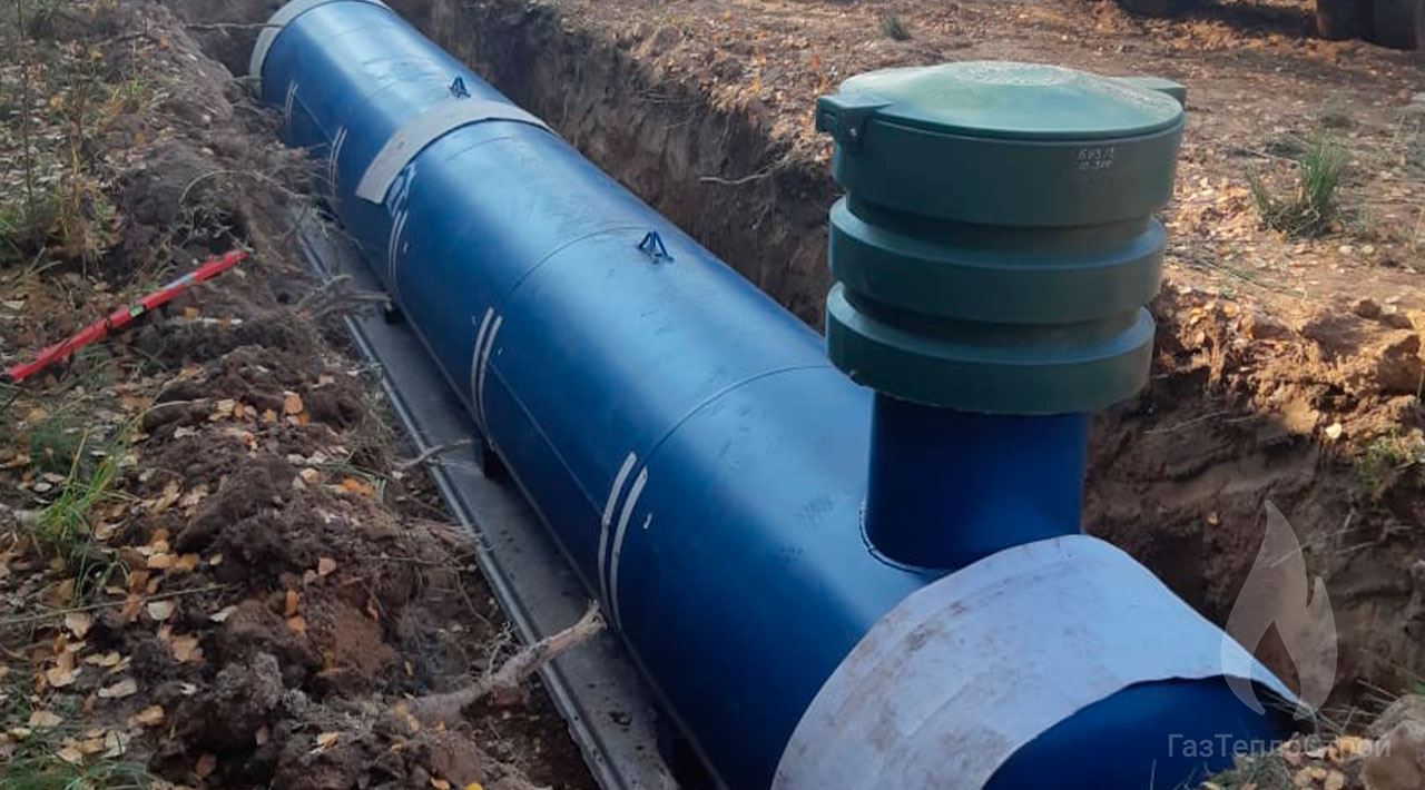 Газгольдер Медведь в монтажной яме